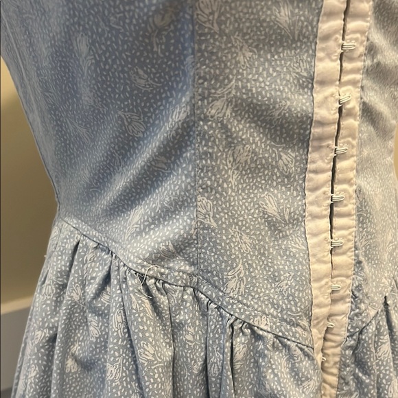 Vintage Blue Sleeveless Dress - Picture 3 of 7
